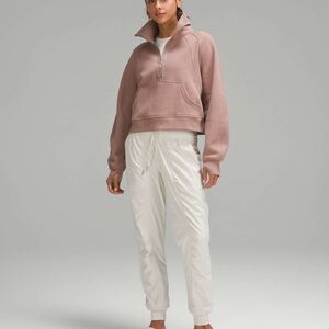 Lululemon Athletica Womens Scuoba Cropped Sweater Mid Zip Size XS-S Plum Pink